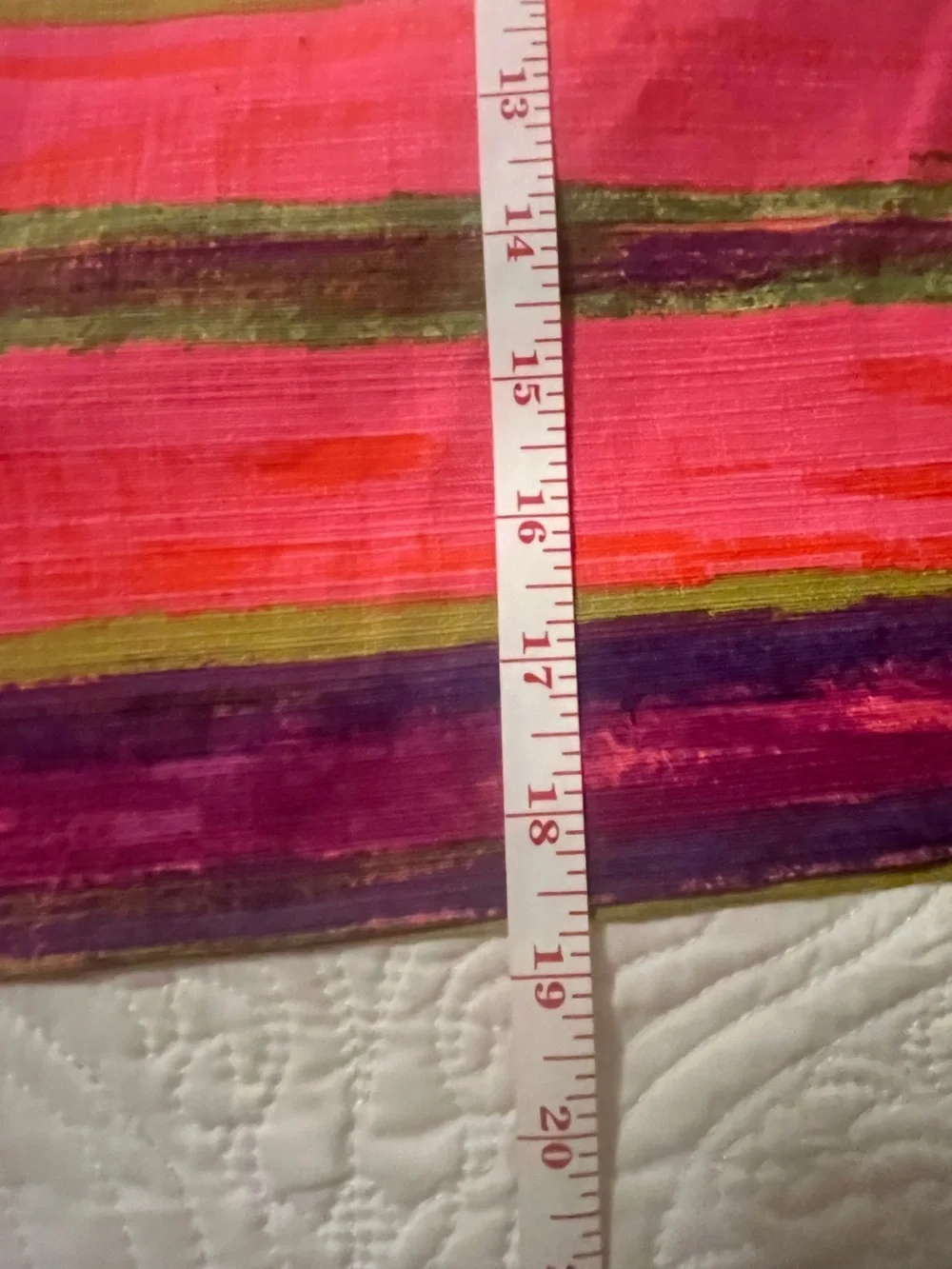 Ann Taylor Pink, Purple & Green Striped Mini Skirt